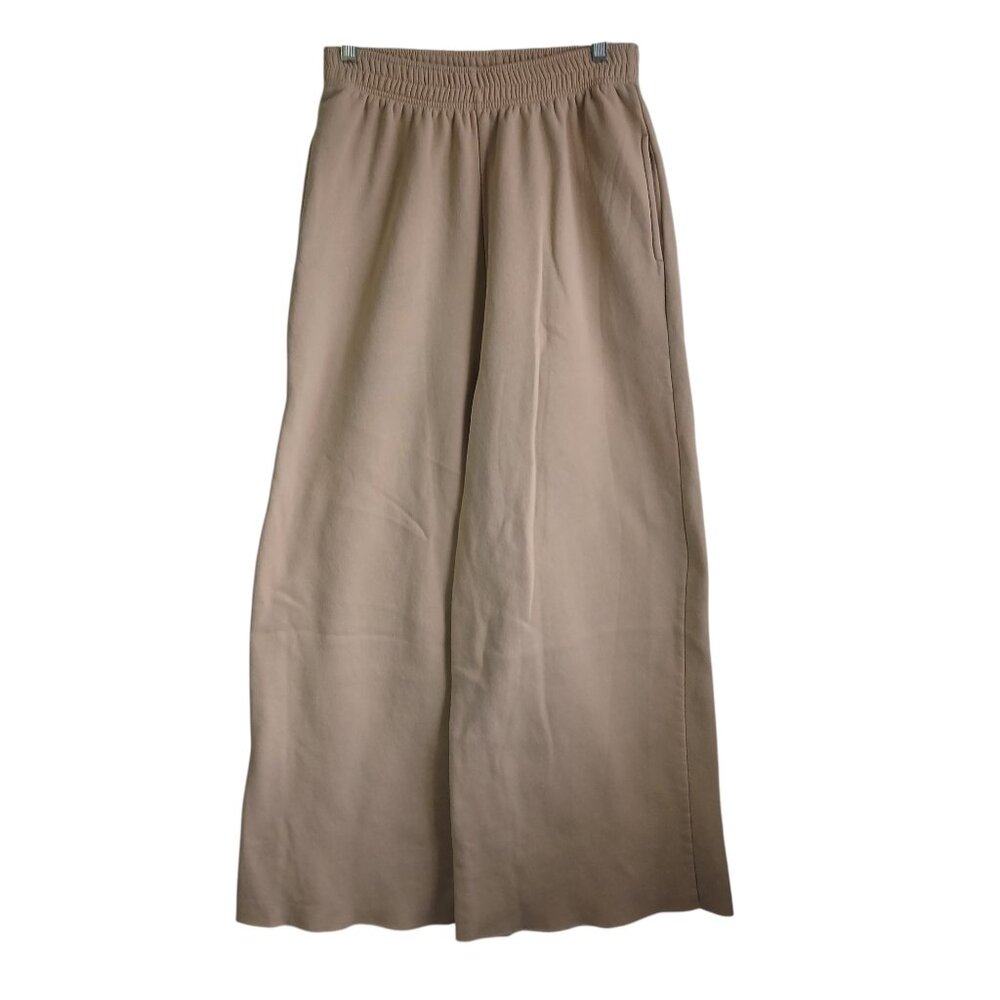 Wide Leg Tan Skater Sweats by White Fable Size Medium